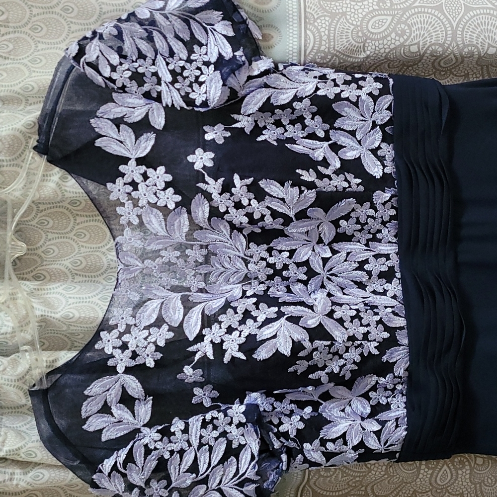 Size 8 navy mother of bride/groom formal gown